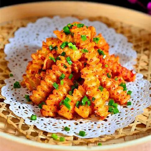 炸洋芋、冰稀饭