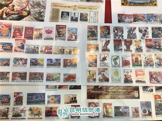 “商洽会”13日起对公众开放 最全逛展指南助您愉快“逛” 一位朝鲜展商带来了朝鲜特色邮票集。记者廖拓溪/摄
