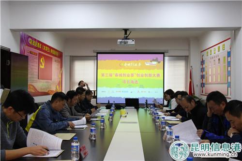 海选现场,评委正在对入围项目进行审核。昆明日报 记者赵伟/摄