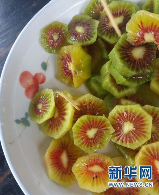 猕猴桃。新华网 邵维岑 摄