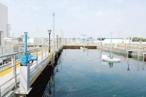 倪家营水质净化厂建成后。