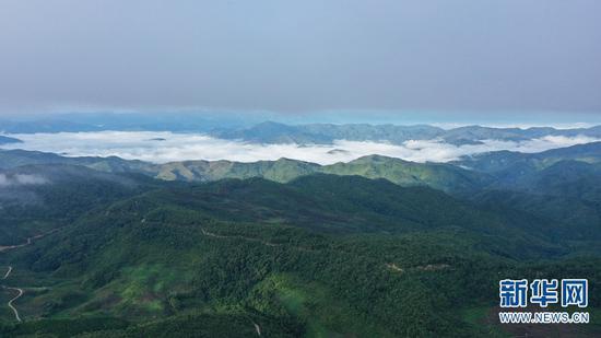 高空俯瞰云南澜沧群山(新华网 赵普凡 摄)