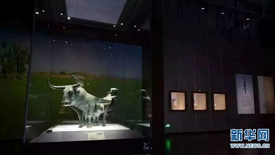 “青铜时代的云南”展厅局部(资料图)。新华网发(云南省博物馆供图)
