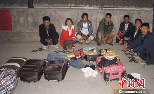 图为查获现场。澜沧警方供图