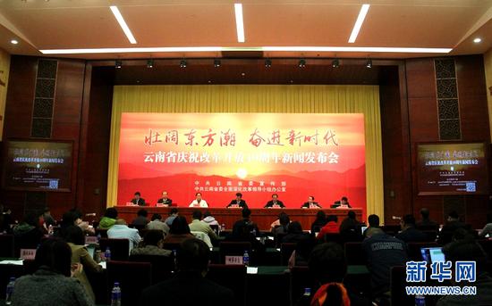 新闻发布会现场。(新华网 念新洪 摄)