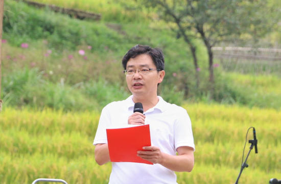 玛御谷温泉投资有限公司董事长许斐(王娅男/摄)