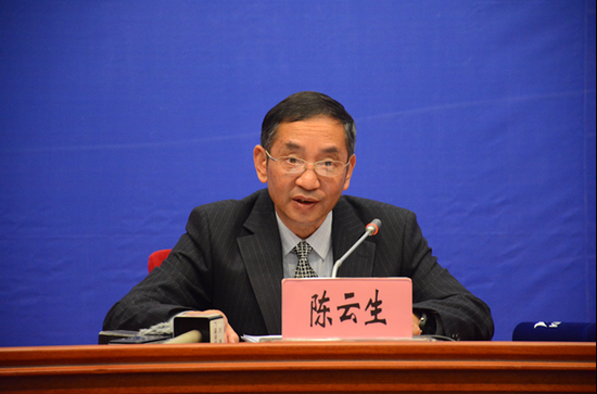 云南省工业和信息化委员会副主任陈云生(赵嘉摄影)