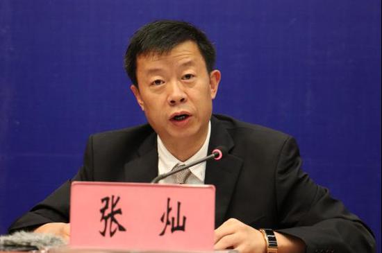 中共云南省委台湾工作办公室副主任、新闻发言人张灿发布新闻(记者 罗威 摄影)