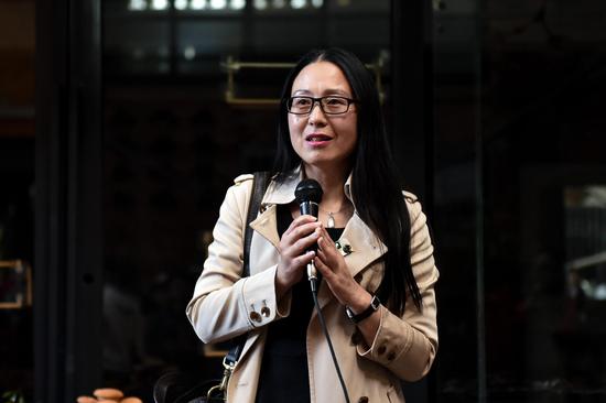 云南民族大学文学与传媒学院副教授杨洁致辞 张永强/摄