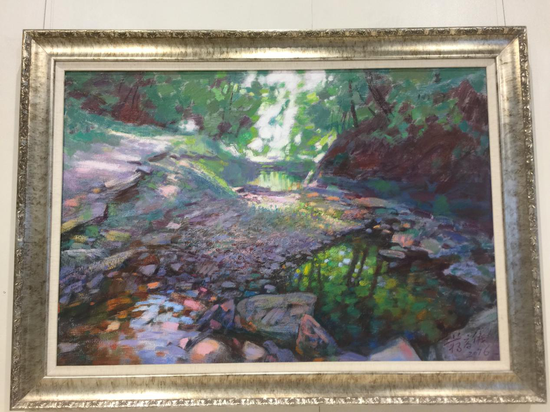 蒋高仪作品——《沿着溪流的小路》