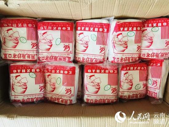 捐赠的口罩 供图