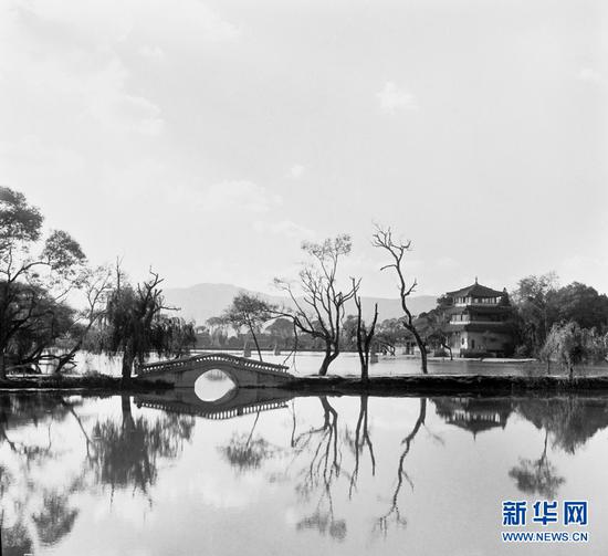 天高云淡的大观公园(杨长福拍摄于上世纪70年代)