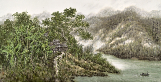 李翔作品《山水》