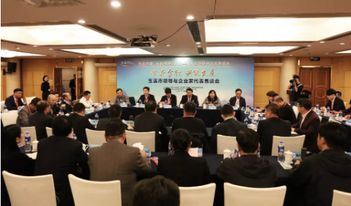 玉溪市领导与企业家代表座谈会现场