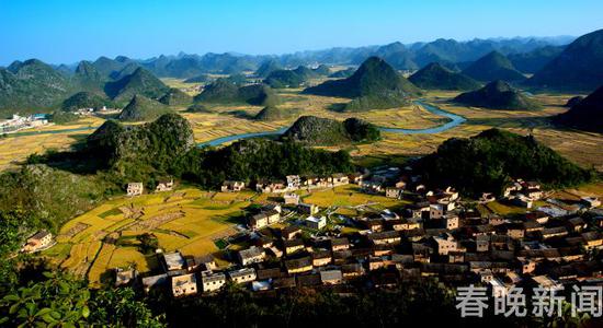 广南八宝贡米田园风光 韦海涛 摄