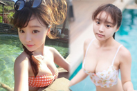 同济校花置身麦田神情陶醉