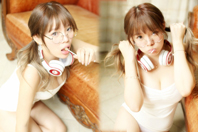 同济校花置身麦田神情陶醉