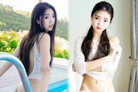 同济校花置身麦田神情陶醉