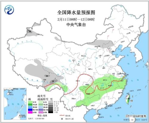 中央气象台：未来三天南方多阴雨天气 浙北有中雨