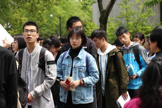 浙江工商大学“三位一体”招生考试现场。(浙江工商大学供图)