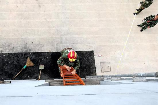 台州市首届消防员岗位技能大比武