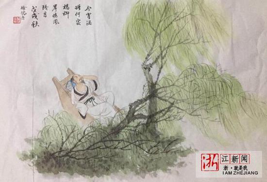 徐姑娘绘画作品。