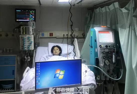 躺在心脏重症病房的叶金艺