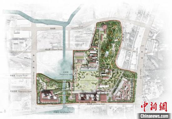 图为大运河杭钢工业遗址综保项目平面图 杭州市运河集团供图