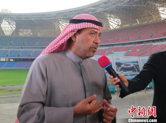 亚奥理事会主席艾哈迈德·法赫德·萨巴赫亲王。 张诗雨 摄