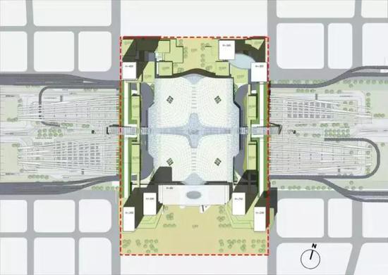 总平面图 图源 | 杭州西站枢纽
