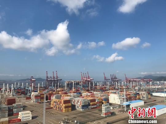 宁波舟山港。 张斌 摄