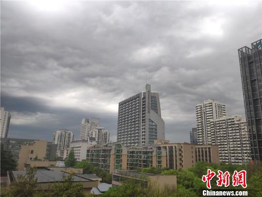 浙江杭州迎来短时暴雨天气。 张煜欢 摄