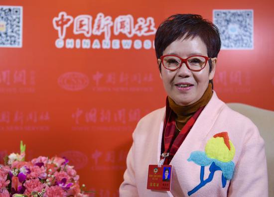 浙江省政协委员、华策影视集团创始人赵依芳。 李晨韵 摄