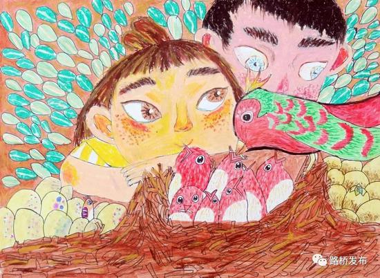 路桥组织举办了2018年环保小卫士绘画大赛