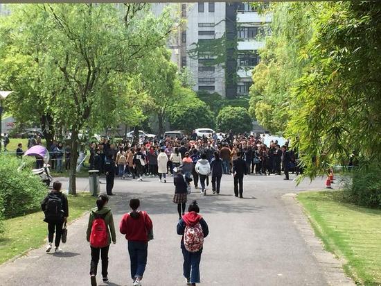 浙江工商大学“三位一体”招生考试现场(浙江工商大学供图)