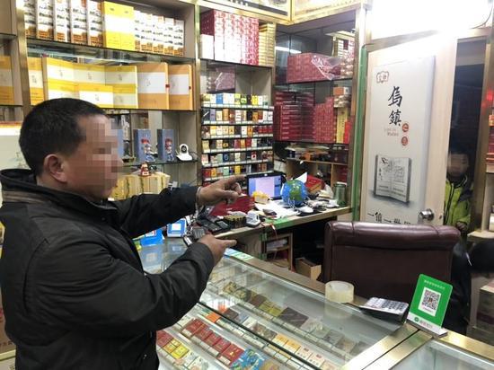 图为指认现场。定海警方提供