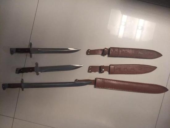 查获的管制刀具