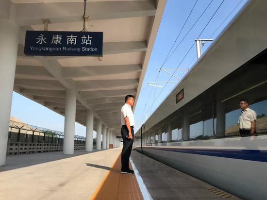 金温铁路永康南站。金华车务段提供