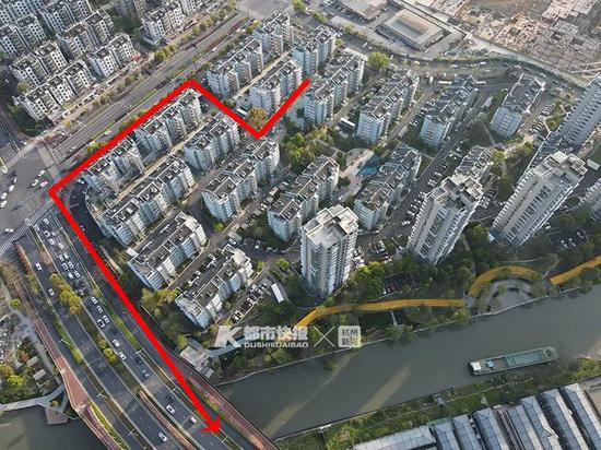 监控拍到小志从家里出来后的线路