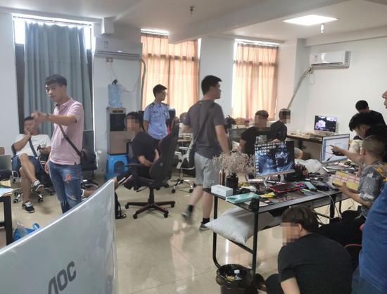 办案现场 警方供图