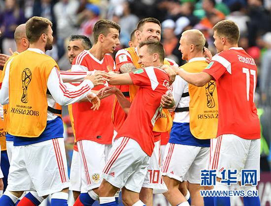 5:0 俄罗斯世界杯揭幕战东道主大胜对手