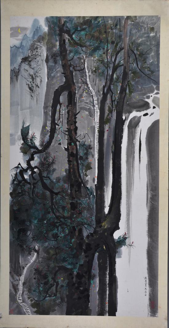 吳冠中 峨眉山月思李白 1978年
