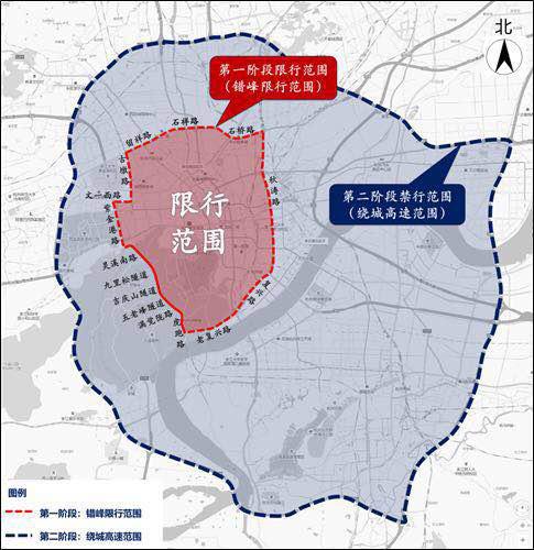 《通告》实施范围。 杭州市生态环境局供图