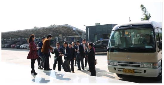 广东省经信委领导一行莅临惠州茂硕考察项目进