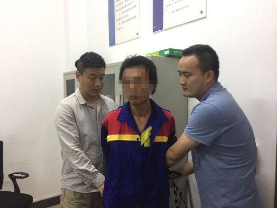 图为:嫌疑人王某聪落网。 永康警方供图