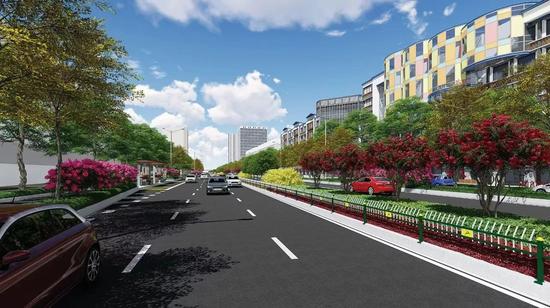 锦绣路整治效果图