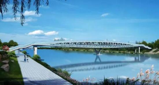 黄岩永宁江上要建一座人行景观桥 造型很有黄