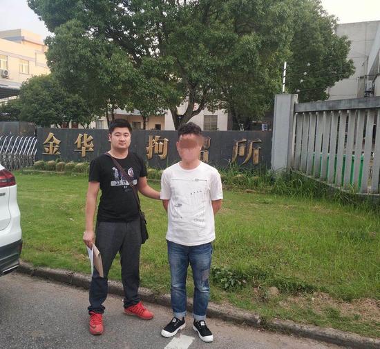 男子在网上吹嘘自己当着警察面酒驾 结果被行政拘留。金东公安提供