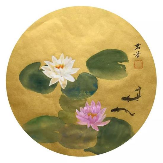 柔美清新 上虞小学老师的没骨画火了