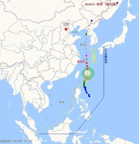 13号台风玲玲的最新消息 目前已升级为强台风